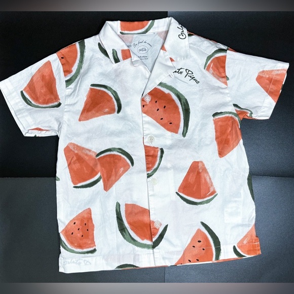 Kids Gelato Pique Watermelon Outfit Shirt Shorts XS 100 110 CM 4 5 Whimsical - Picture 2 of 6